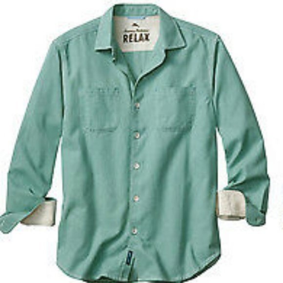 Tommy Bahama RELAX Seaside Flannel Shirt Sz XLT - Picture 2 of 12